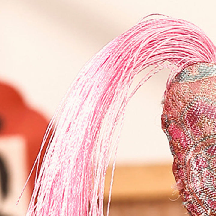 Buddha Stones Decorazione da appendere con cordino rosso portafortuna ricamato per l'anno del cavallo - image 10