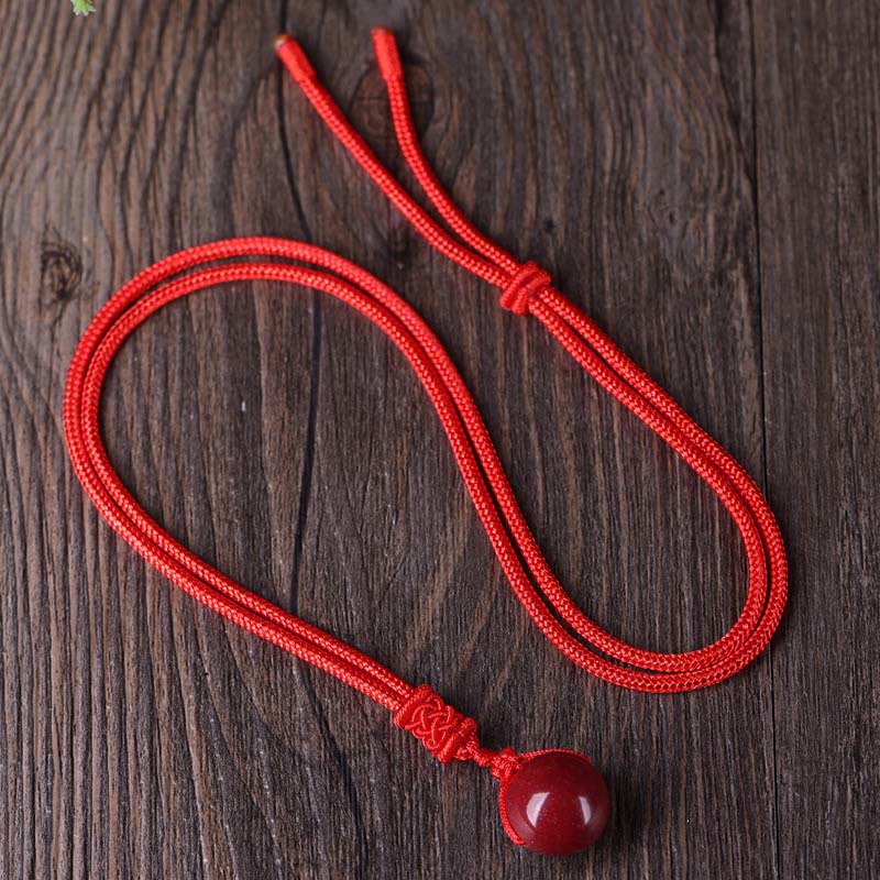 Buddha Stones Ciondoli per collane Cinnabar Keep Away Evil Spirits - Corda rossa - image 1