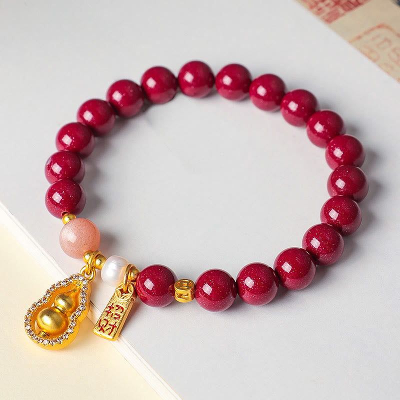 Buddha Stones Braccialetto di benedizione del cinabro che attrae la fortuna - image 3