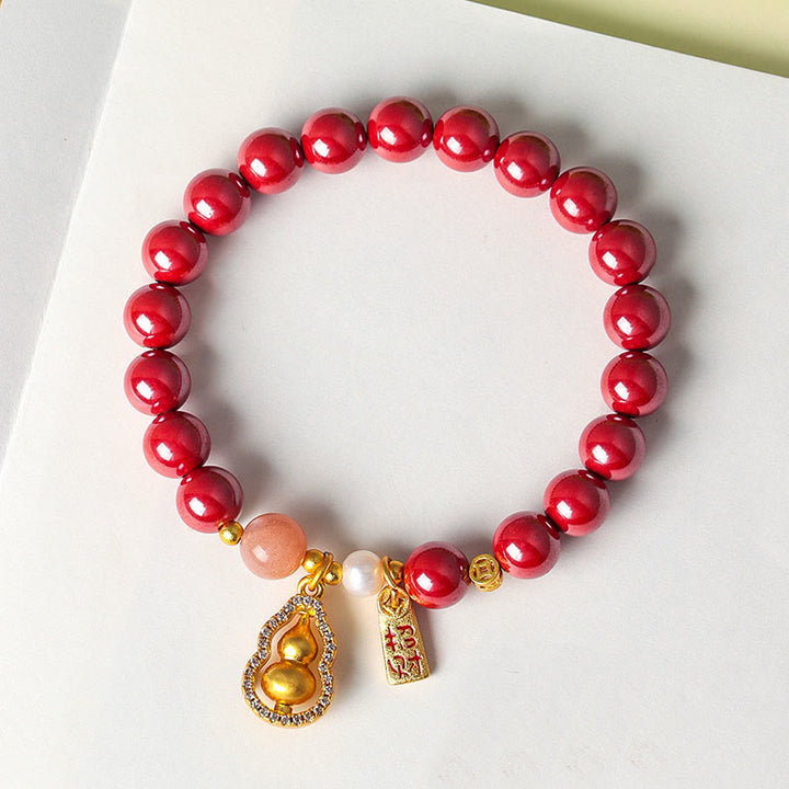 Buddha Stones Braccialetto di benedizione del cinabro che attrae la fortuna - image 9