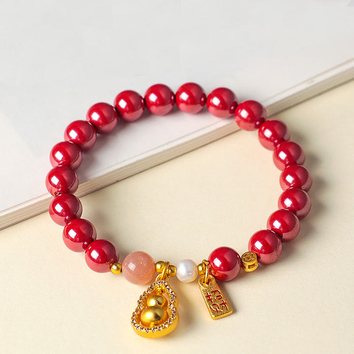 Buddha Stones Braccialetto di benedizione del cinabro che attrae la fortuna - image 8