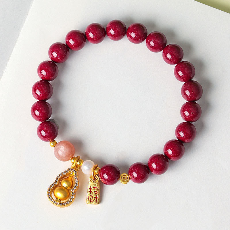 Buddha Stones Braccialetto di benedizione del cinabro che attrae la fortuna - image 4