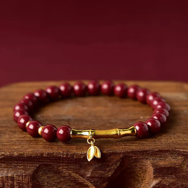 Bracciale di concentrazione in argento sterling 925 Buddha Stones - Cinabro (circonferenza del polso: 14-15 cm) - image 9