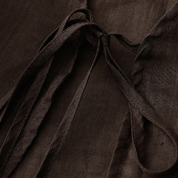 Kimono da donna estivo a maniche lunghe con allacciatura frontale e stampa Buddha Stones. - image 16