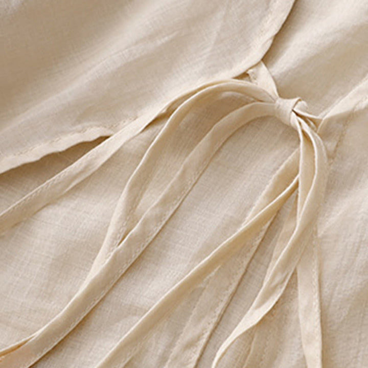 Kimono da donna estivo a maniche lunghe con allacciatura frontale e stampa Buddha Stones. - image 9