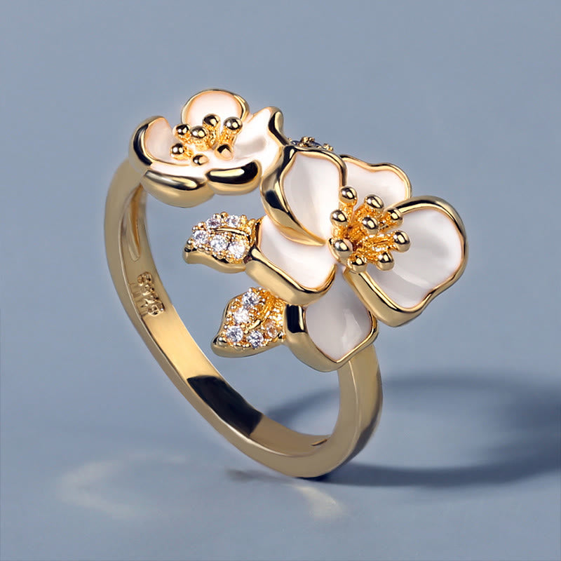 Buddha Stones Anello Daisy Copper Luck Balance - image 1