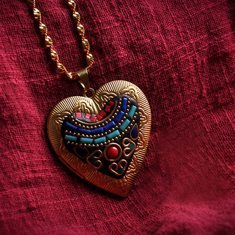 Buddha Stones Collana con ciondolo ricchezza Kwan Yin Avalokitesvara Zakiram in rame - image 18