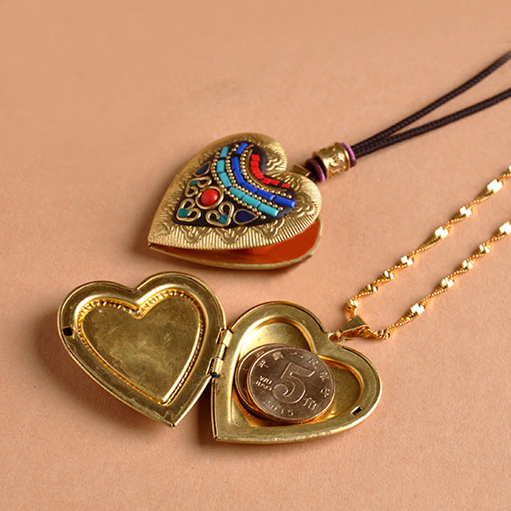 Buddha Stones Collana con ciondolo ricchezza Kwan Yin Avalokitesvara Zakiram in rame - image 21