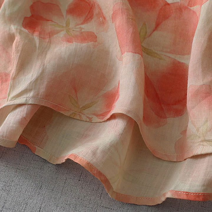 Buddha Stones Camicia da donna in poliestere con maniche lunghe e scollo rotondo con motivo floreale primaverile - image 12