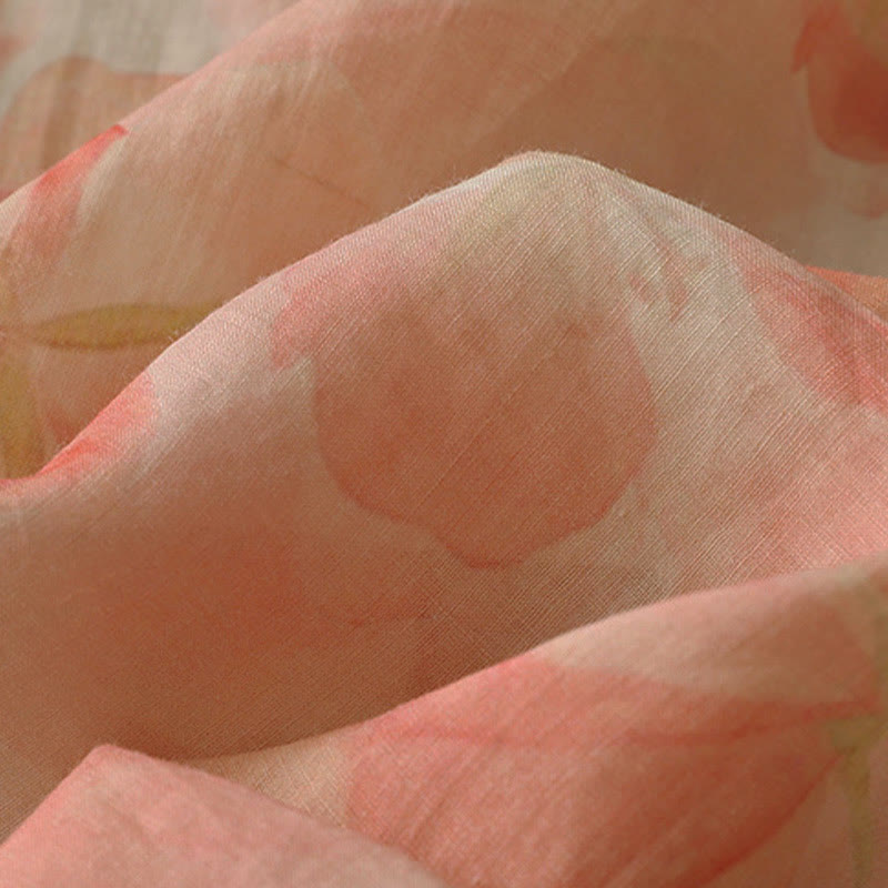 Buddha Stones Camicia da donna in poliestere con maniche lunghe e scollo rotondo con motivo floreale primaverile - image 11