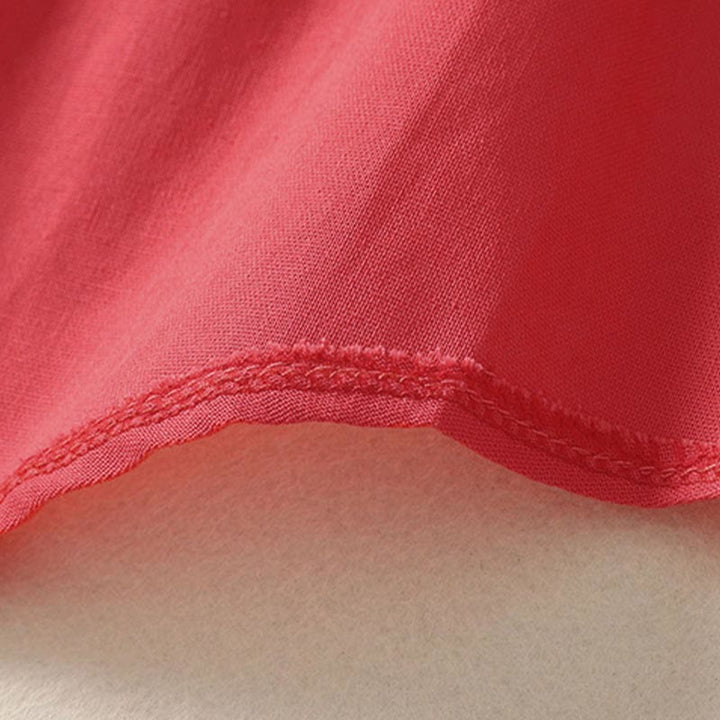 Buddha Stones Camicia da donna in cotone con bottoni, manica corta e colletto rialzato, tinta unita, con tasca - image 13