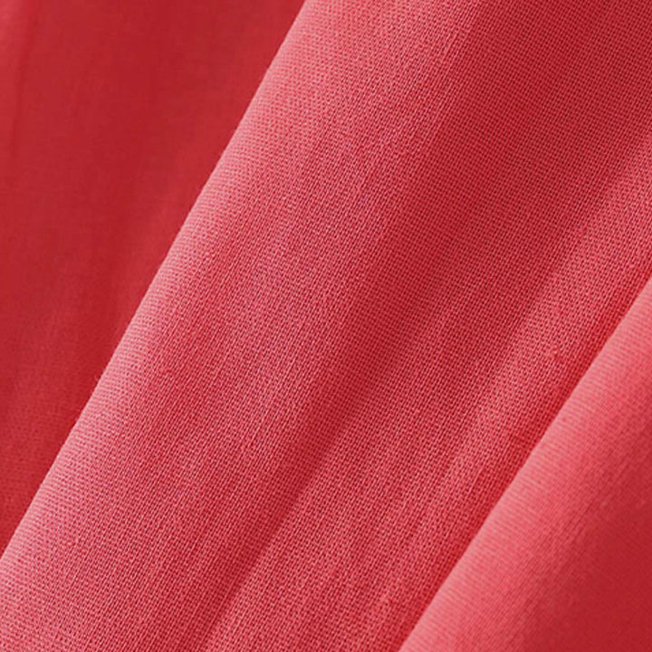 Buddha Stones Camicia da donna in cotone con bottoni, manica corta e colletto rialzato, tinta unita, con tasca - image 12