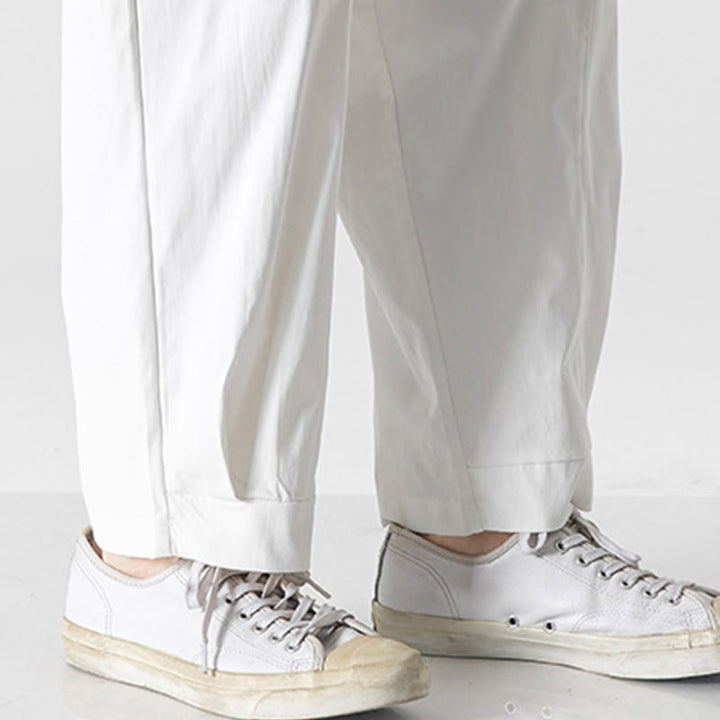 Buddha Stones Pantaloni cargo harem da uomo estivi con coulisse alla caviglia e tasche - image 36