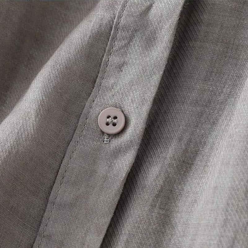 Buddha Stones Camicia da donna con maniche a tre quarti, scollo rotondo e bottoni semplici - image 2