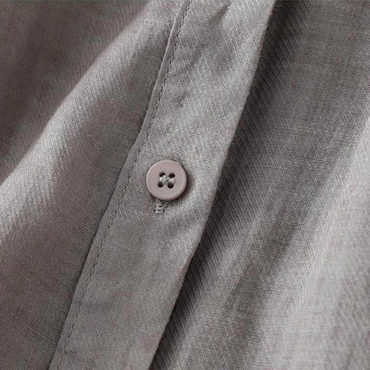 Buddha Stones Camicia da donna con maniche a tre quarti, scollo rotondo e bottoni semplici - image 2