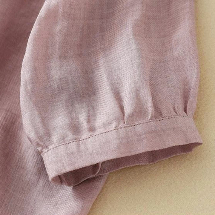 Buddha Stones Camicia da donna con maniche a tre quarti, scollo rotondo e bottoni semplici - image 14