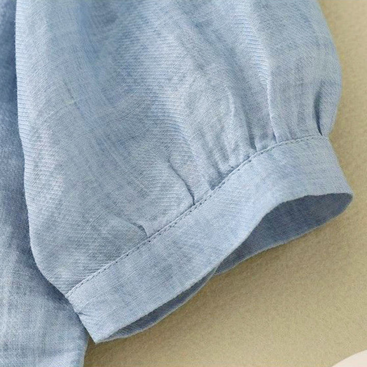 Buddha Stones Camicia da donna con maniche a tre quarti, scollo rotondo e bottoni semplici - image 9