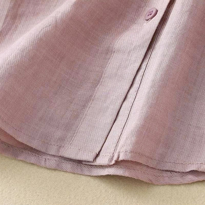 Buddha Stones Camicia da donna con maniche a tre quarti, scollo rotondo e bottoni semplici - image 13