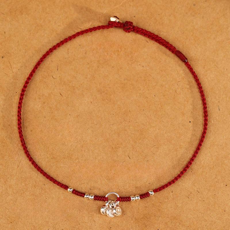 Buddha Stones Cavigliera ultra sottile con design a forma di monete in argento sterling 925, realizzata a mano e resistente - image 5