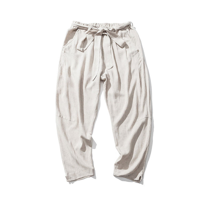 Buddha Stones Pantaloni da uomo in poliestere con coulisse elastica in vita, lunghezza caviglia, tasche - image 2