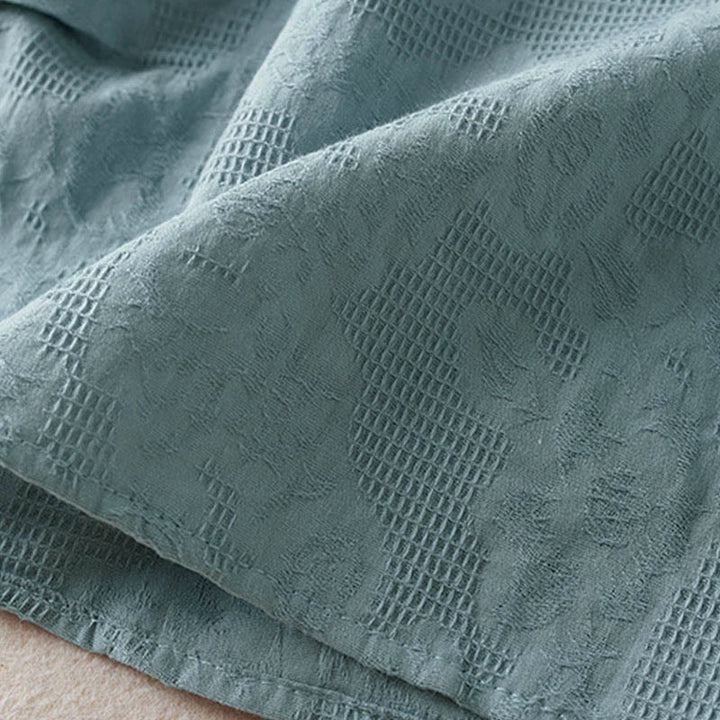 Buddha Stones T-shirt casual da donna in cotone con motivo floreale e risvolto - image 12