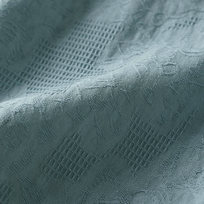 Buddha Stones T-shirt casual da donna in cotone con motivo floreale e risvolto - image 13