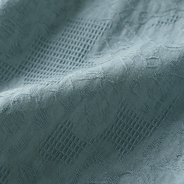 Buddha Stones T-shirt casual da donna in cotone con motivo floreale e risvolto - image 13