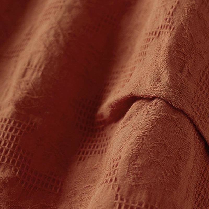 Buddha Stones T-shirt casual da donna in cotone con motivo floreale e risvolto - image 21