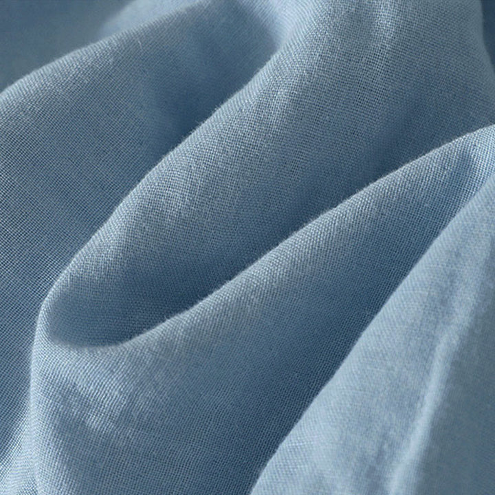 Buddha Stones Camicia da donna in poliestere a maniche lunghe con scollo rotondo tinta unita - image 7