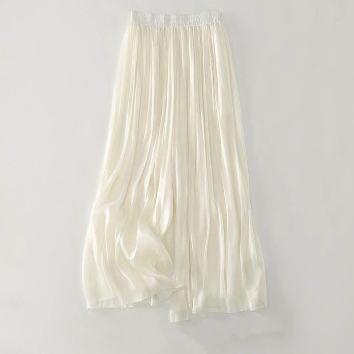 Buddha Stones Pantaloni estivi da donna in poliestere tinta unita - Beige - US8-10, UK/AU12-14, EU40-42 (2XL) - image 4