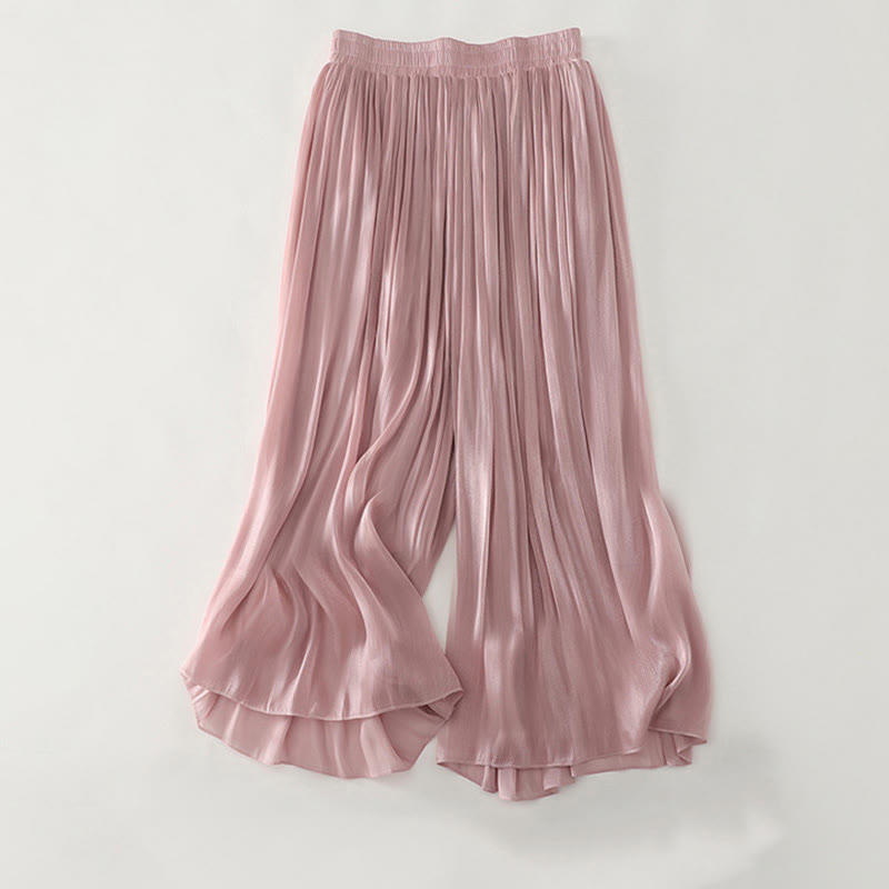 Buddha Stones Pantaloni estivi da donna in poliestere tinta unita - Rosa - US8-10, UK/AU12-14, EU40-42 (2XL) - image 15