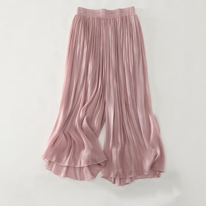 Buddha Stones Pantaloni estivi da donna in poliestere tinta unita - Rosa - US8-10, UK/AU12-14, EU40-42 (2XL) - image 15