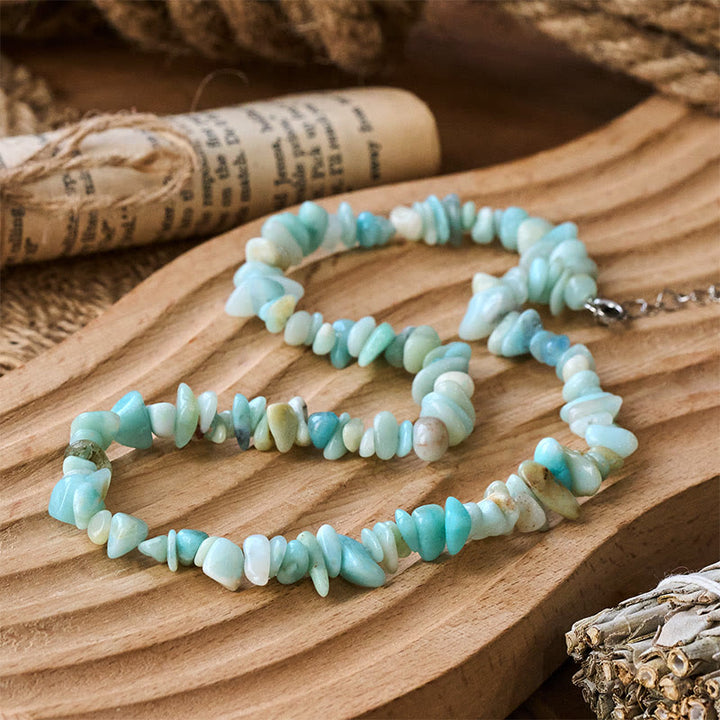 Buddha Stones Collana portafortuna in pietra di cristallo naturale - image 5