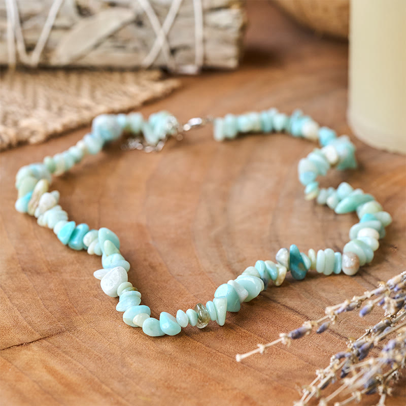 Buddha Stones Collana portafortuna in pietra di cristallo naturale - image 4