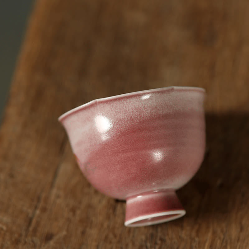 Buddha Stones Tazza da tè in ceramica dipinta a mano con fiore di orchidea e begonia, tazza da tè Kung Fu da 75 ml - image 13
