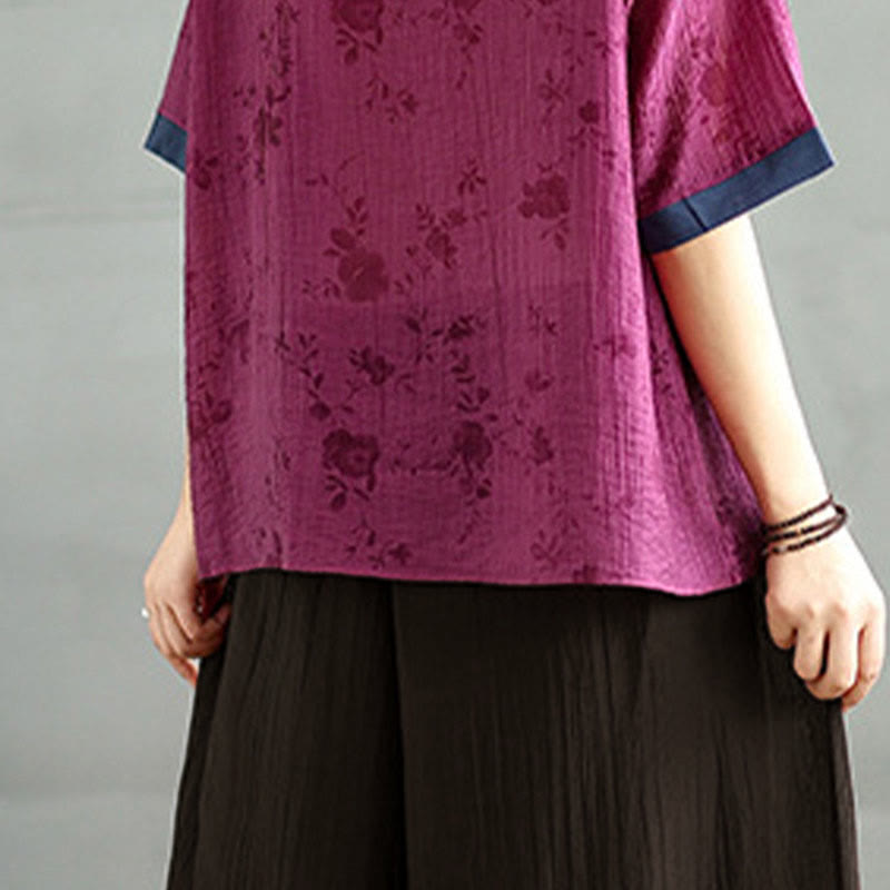 Buddha Stones Pantaloni Capri a gamba larga da donna con elastico in vita e tinta unita - image 10