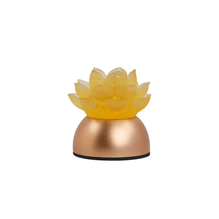 Buddha Stones Decorazione per la casa Lotus Liuli in vetro e rame, un nuovo inizio. - image 12