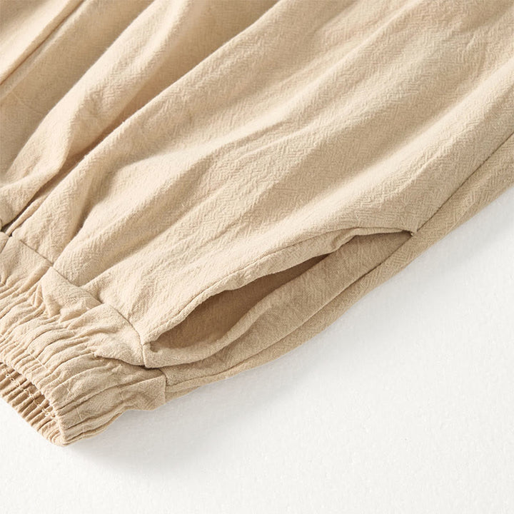 Pantaloni larghi da donna con tasche e righe bohémien semplici Buddha Stones - image 7