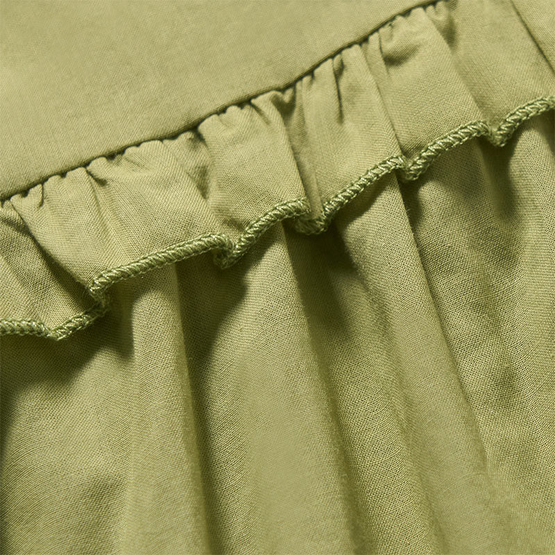 Buddha Stones Camicia da donna a maniche corte con scollo a V, tinta unita, design con bottoni decorativi - image 10