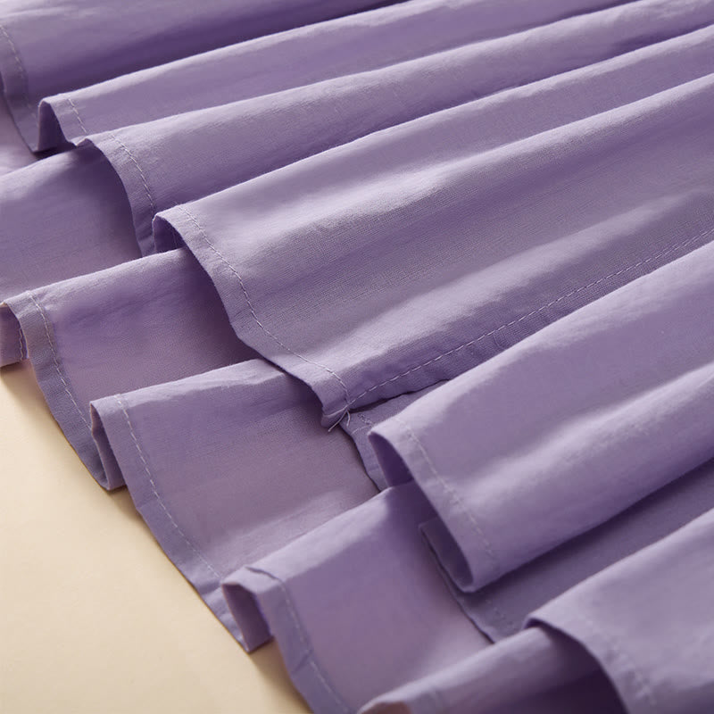 Buddha Stones Camicia da donna a maniche corte con scollo a V, tinta unita, design con bottoni decorativi - image 25