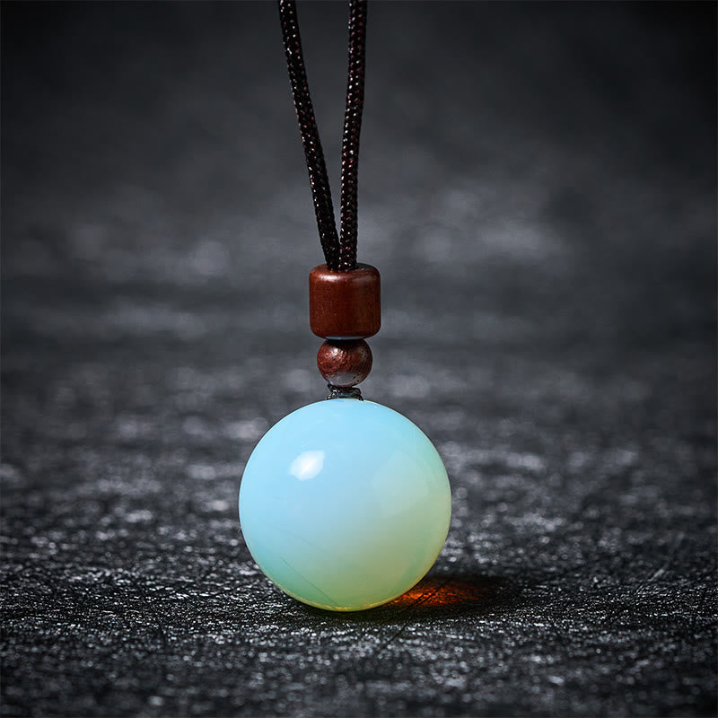 Buddha Stones Collana con ciondolo di protezione in quarzo fumé con occhio di tigre e cristallo rosa bianco - Opale - image 9