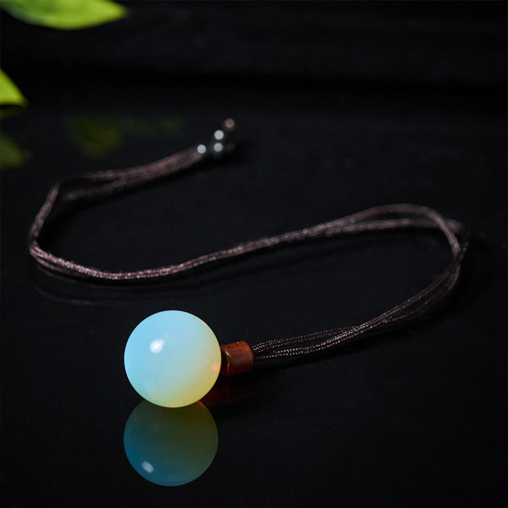 Buddha Stones Collana con ciondolo di protezione in quarzo fumé con occhio di tigre e cristallo rosa bianco - image 11
