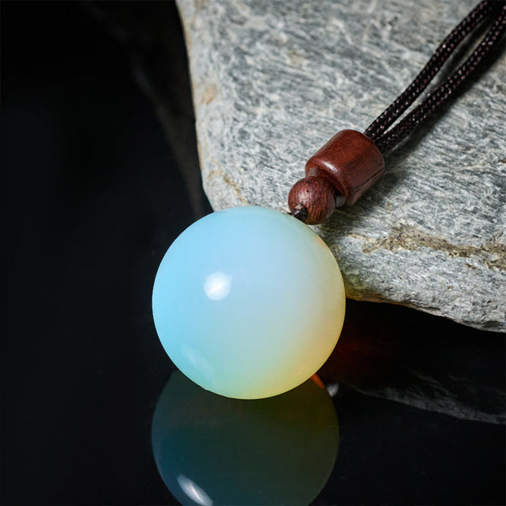 Buddha Stones Collana con ciondolo di protezione in quarzo fumé con occhio di tigre e cristallo rosa bianco - image 10