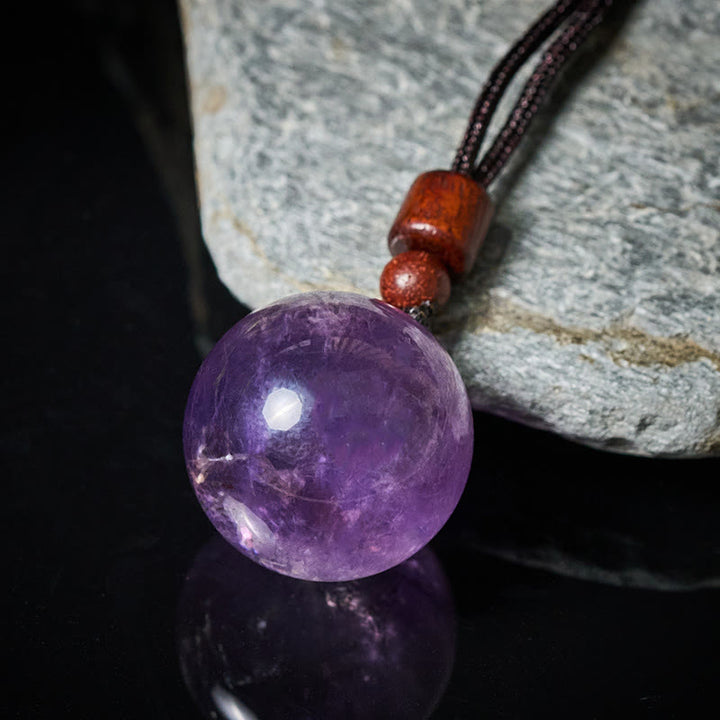 Buddha Stones Collana con ciondolo di protezione in quarzo fumé con occhio di tigre e cristallo rosa bianco - image 14