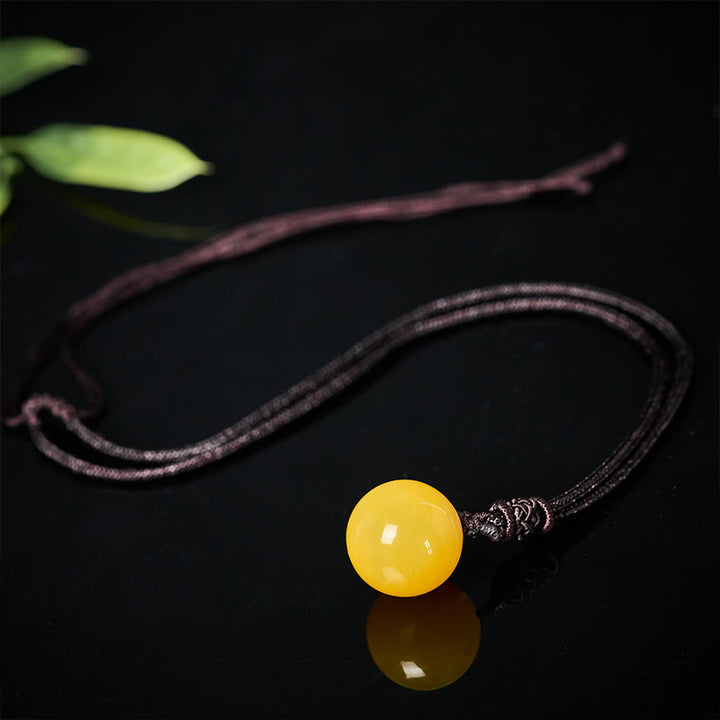 Buddha Stones Collana con pendente Balance in ametista, agata gialla, agata varia, cristallo rosa, lazurite, lapislazzuli - image 5