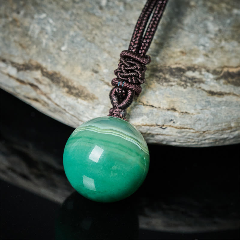 Buddha Stones Collana con pendente Balance in ametista, agata gialla, agata varia, cristallo rosa, lazurite, lapislazzuli - image 8