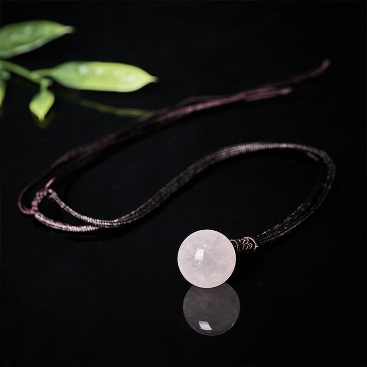 Buddha Stones Collana con pendente Balance in ametista, agata gialla, agata varia, cristallo rosa, lazurite, lapislazzuli - image 21