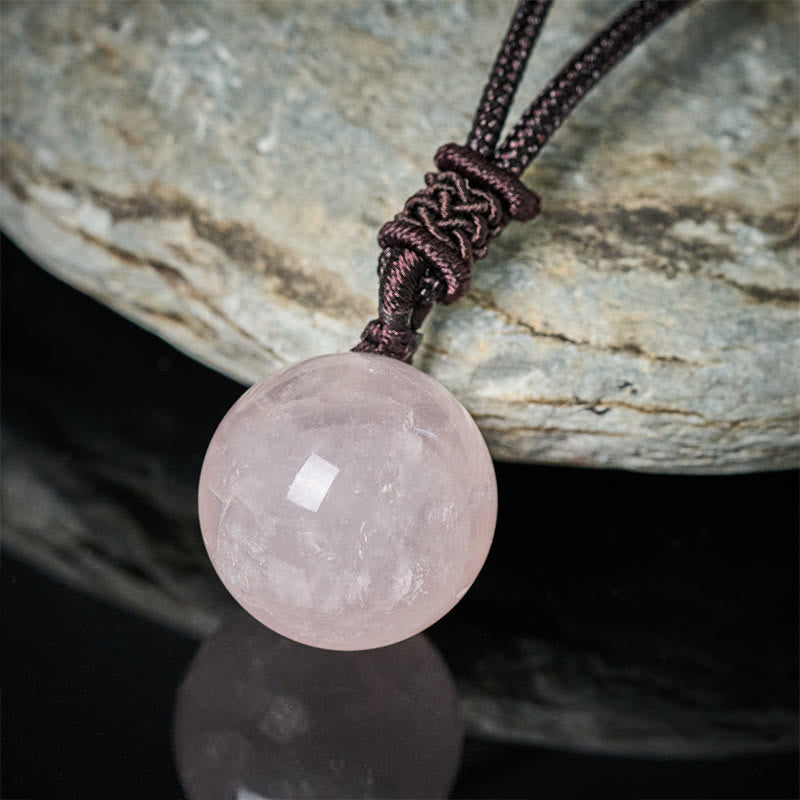 Buddha Stones Collana con pendente Balance in ametista, agata gialla, agata varia, cristallo rosa, lazurite, lapislazzuli - image 20