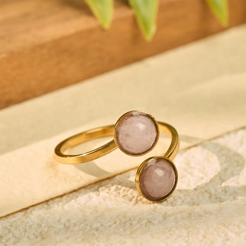 Buddha Stones Anello in acciaio al titanio Balance Calm - image 10