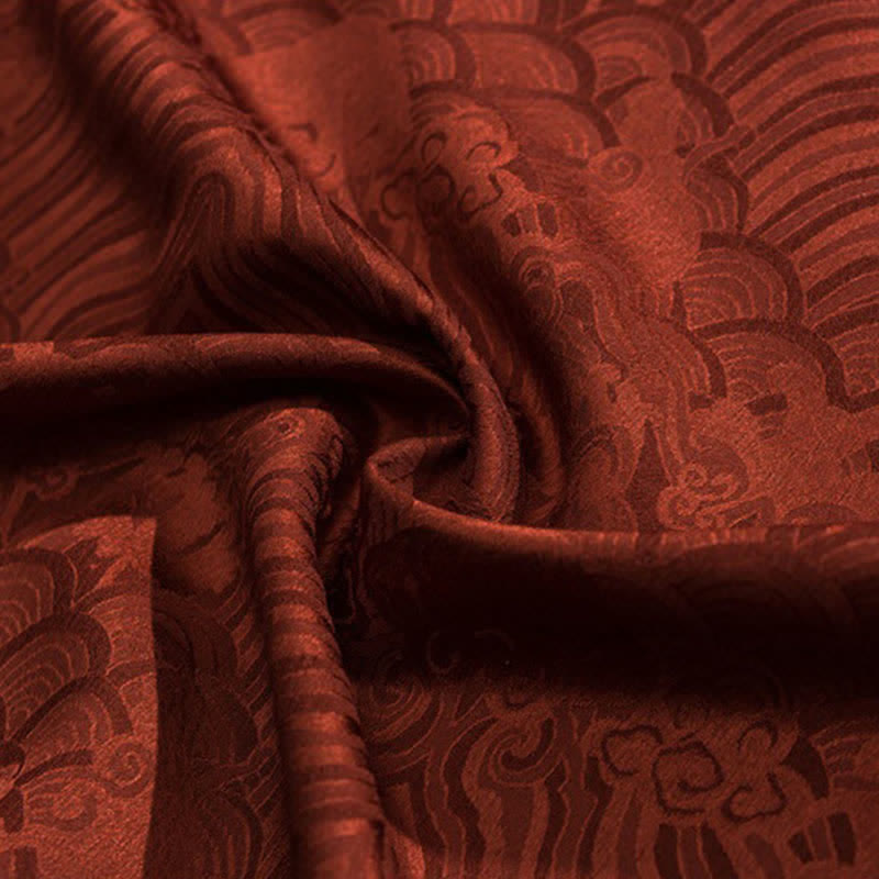 Buddha Stones Maglietta da uomo a maniche corte con motivo retrò estivo e nuvole di buon auspicio - image 23